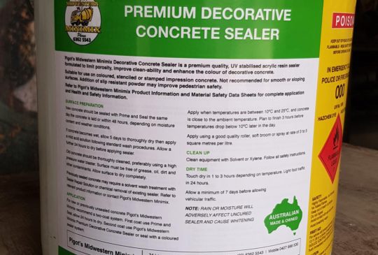Premium Decorative Concrete Sealer